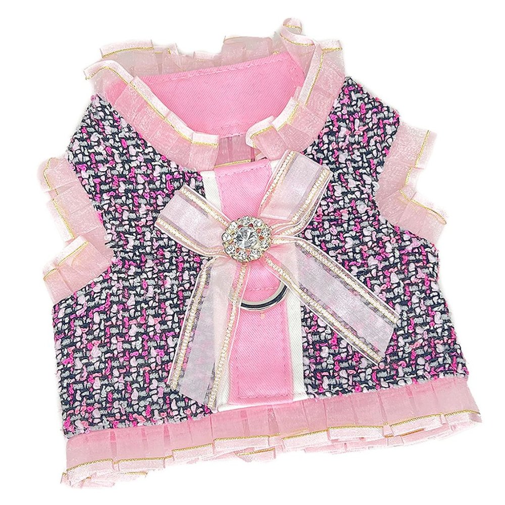 Woven Tweed and Frill Harness